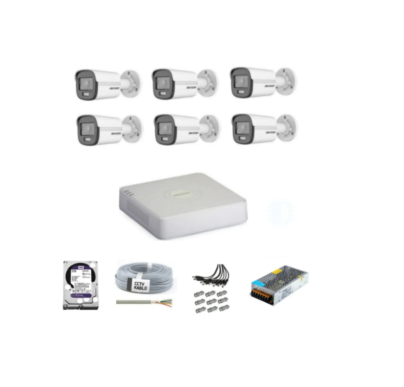 6 Kameralı ColorVu Kamera Sistemi