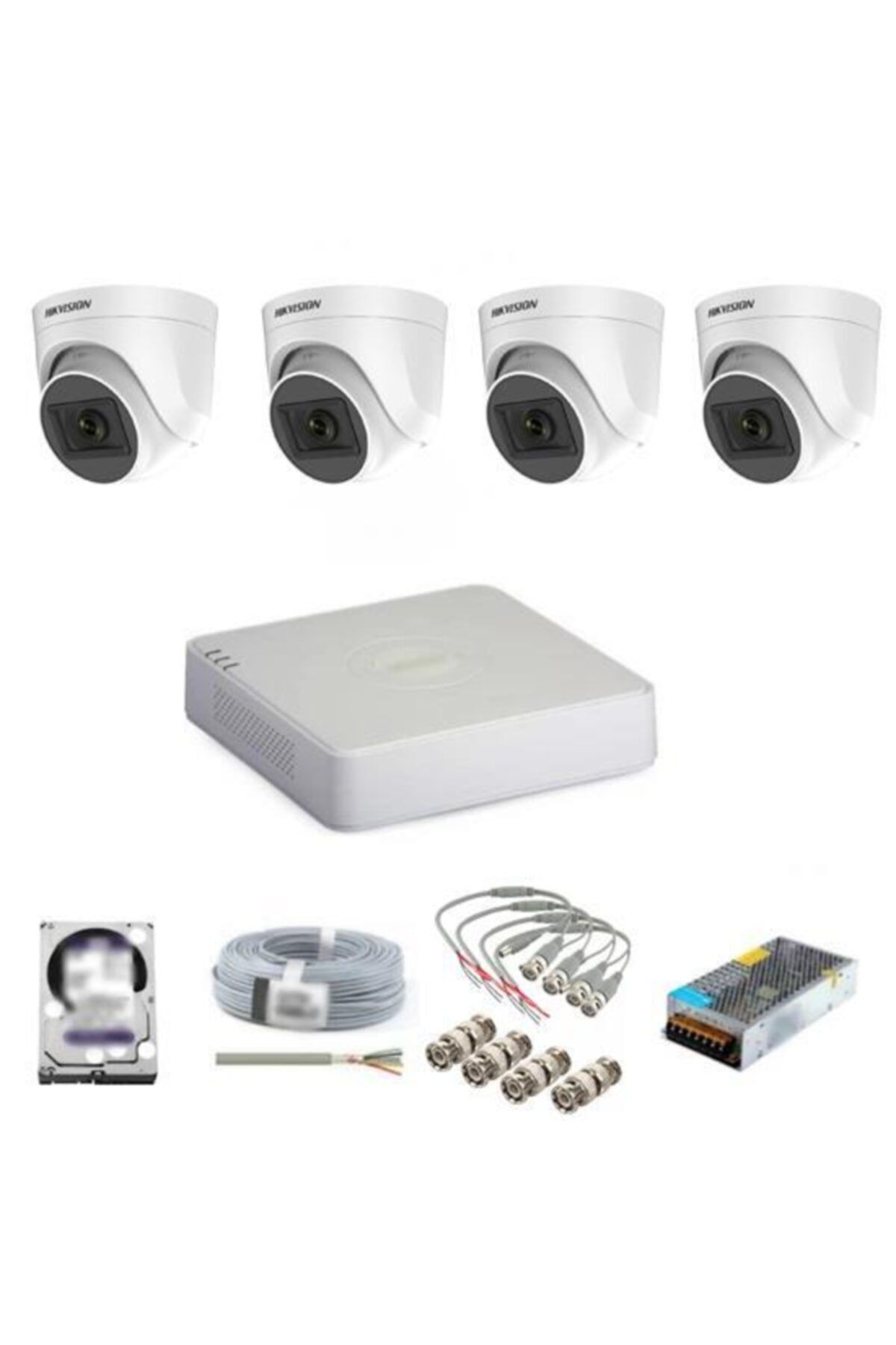 Hikvision 4 Kameralı Iç Ortam Güvenlik Kamera Seti 1 Tb Hdd