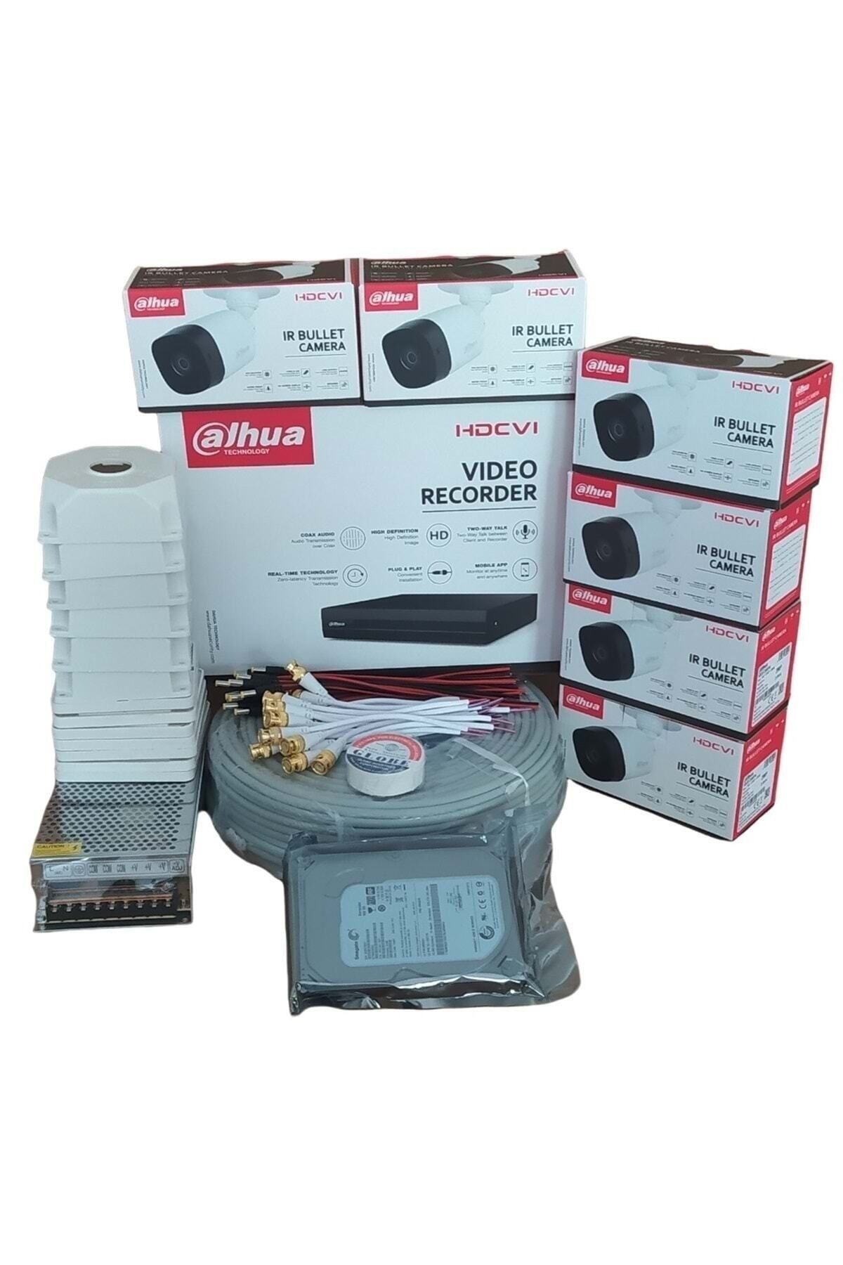 Dahua 8 Kanal 6 Adet Güvenlik Kamera Seti