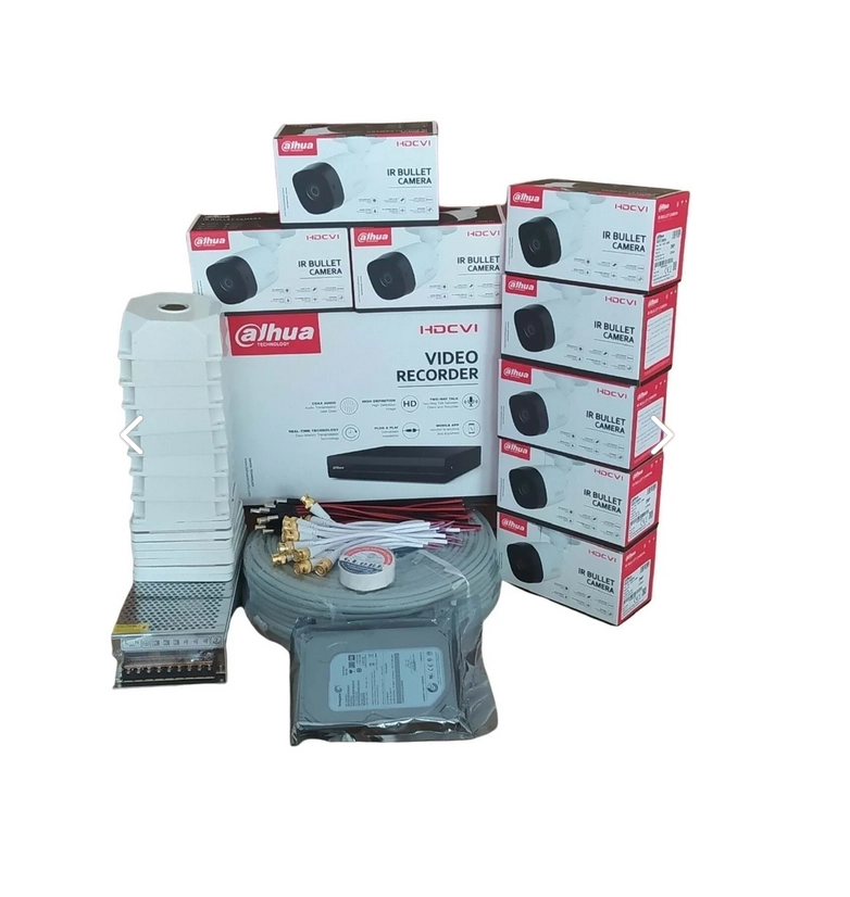 8 Kanal 8 Kamera Güvenlik Kamera Seti 1 Tb Hdd